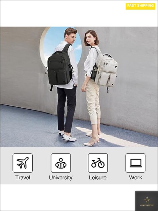 Expandable Travel Laptop Backpack Water Resistant Lightweight Durable College
